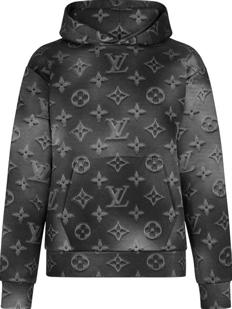 louis vuitton hoodie black|louis v monogram hoodie.